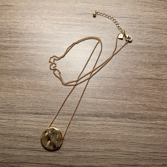 NWOT Long Gold Coin Pendant Necklace - Picture 2 of 4